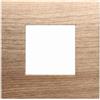 Ettroit Placca 2 moduli 502 in plastica legno chiaro compatibile anche con Vimar Arké