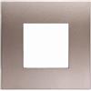 Ettroit Placca 2 moduli 502 in plastica bronzo compatibile anche con Vimar Arké