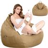 LOMUG Pouf XL, Fodera per pouf, Pouf a forma di goccia per gaming solo fodera (senza imbottitura) Pouf sedia per adulti e bambini, Pouf a forma di fagiolo per camera dei bambini, divano, peluche