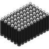 OFFCUP Cartucce d'Inchiostro per Penna,60pcs Cartucce di Inchiostro per Penna Stilografica,Ricariche per Penne Stilografiche Diametro del Foro di 3,4 mm,Nero Brillante,Formato Standard.