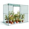 VEVOR Rete per Ortaggi da Giardino da 2,39 x 1,2 x 1,8 m con Porta con Cerniera, Gabbia per Colture Alta Resistente al Vento, Facile da Installare, Copertura per Aiuole Rialzate da Esterno