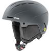 uvex glance MIPS - casco da sci robusto per adulti - regolazione individuale delle dimensioni - aerazione ottimizzata - rhino matt - 54-58 cm