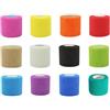 Zhenghebuy Benda Elastica Coesiva,12 Rotoli 5 cm x 4,5 m Fasciature Bende Autoadesive,Benda Elastica Autoadesiva,Bendaggio per Mani,Primo Soccorso,Sport,Pnimali(Multicolore)