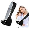 JOZMMZEOOA Fascia Porta Bebe Multifunzione Marsupio Neonato Regolabile Marsupio Laterale per Bambini, Adatto a Neonati e Bambini Piccoli di Età Compresa tra 6 e 48 Mesi (Nero)