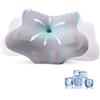 YunNasi Cuscino Cervicale, 2 in 1 Cuscino Ergonomico in Memory Foam,Supporto per Dormire su Schiena, Fianco e Pancia,con Federa Sfoderabile e Lavabile 62 * 37.3 * 14.4/9cm