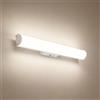 OOWOLF 31.5cm Lampada da Specchio per Bagno con interruttore - 12 W Luce Naturale 4000K IP44 Impermeabile Luce Specchio LED Applique Bagno Specchio Moderno Illuminazione