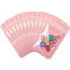 Rimiko 50 Pezzi Sacchetti di Plastica con Cerniera, Bustine Trasparenti Richiudibili Mylar con Zip, Buste Piccola Addensato a Chiusura per Alimenti e Campione (Rosa, 14x20 cm)