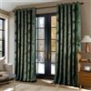 MIULEE Tende Velluto con Motivo a Foglia D'oro, Tende Verde per Soggiorno 2 Pezzi 228x228 cm, Decorazioni Tende per Casa Interni Finestra, Tenda in Velluto Camera da Letto con Anelli