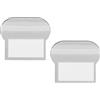QUARKZMAN 2pz Sollevatori per Sedile WC Auto Adesivo WC Sedile Sollevatore WC Sedile Maniglia Sollevatore Strumenti Evita Toccare WC Copertura Bagno Accessori per Casa Ufficio Hotel (Grigio)