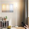 PreeOtti Lampade da Terra LED, 5 Temperature di Colore, Piantana Lampada da Terra con Telecomando e Interruttore a Pedale, Dimmerabile Lampada da Lettura Moderna per Camera, Salotto, Ufficio，Bianco