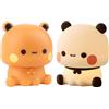NAVESO Bubu Dudu Luce Notturna per Bambini, Lampada Panda Silicone, Luce Notturna Bambini in Silicone Panda, Lampada Touch da Comodino Bambiniper Bambino e Neonati Deco Cameretta, 3 Modalità di Luce