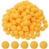PATIKIL Pon Pom da 0.6 pollici per lavoretti, 500pcs piccoli pon pon sfusi, mini palline soffici ad alta elasticità per Cappello, Natale, arte fai-da-te, Oro