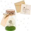 UGBO Idea Regalo Donna Vera Leone in Vetro Fiore Stabilizzato Fiori Stabilizzati Veri Regali Natale, Compleanno, Anniversario Idea Regalo per lei