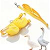 HERCHR Guinzaglio per Anatre, Corda di Trazione Regolabile Guinzaglio per Imbracatura Cinturino Pettorale da Passeggio per Piccoli Animali, Coniglio, Anatra, Oca, Gatti, Porcellini d'India (Giallo, S)