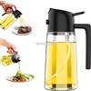 woobrice Dispenser spray olio da cucina 2 in 1: spruzzatore o solo pennello per friggitrice ad aria, insalate, grigliate, arrosti e cucina