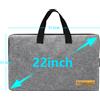 ZEUSLAP Custodia da trasporto per monitor professionale ZEUSLAP da 22" - Per Z22P Pro, borsa con rotelle impermeabile, maniglia telescopica per viaggi di servizio