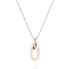 LIEBESKIND Berlin, gioiello da donna con nodo organico, collana, bracciale e orecchini a cerchio in acciaio inox in diversi colori, senza tempo, moderno e adatto all'uso quotidiano, 45 cm, Acciaio