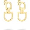 LIEBESKIND BERLIN, gioielli da donna - Collana D-Link, bracciale e orecchini in acciaio inox, gioielli moderni, 2,5 cm, Acciaio inossidabile, Nessuna pietra preziosa