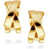 LUXENTER Pendientes acabados en oro amarillo de 18K - Reina