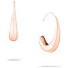 Echtzeit Orecchini a cerchio da donna - Orecchini leggeri con design curvo, elegante dichiarazione per il look Ear Candy - Elegante must have per le donne attente alla moda, 2,5 cm, Acciaio