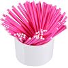 Kuuleyn Bastoncini Lecca Lecca, Stecchini Torta Pop 100Pz 10cm(Rosa) | materiale sicuro per alimenti | finitura colorata | lunghezza 10 cm | pratici per preparazioni dolciarie | set da 100 pezzi