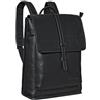 STILORD Foster Zaino Lavoro Pelle Zaino Grande per Biciclette Vintage Backpack per Computer Portatile Daypack per Uomini Donne Vera Pelle Colore:nero