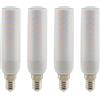 Jiotouhu Lampadina E14 bianca calda 2700K, lampadina frigo a vite attacco Edison, 15 W equivale a una lampada alogena da 150 W, 96 x 2835 LED SMD, angolo di illuminazione di 360°, 1500 lm, non