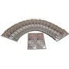 ckpsms Aghi per Organ in scatola di plastica trasparente CKPSMS - Aghi per cucire Organ-HAX1 -Aghi per cucire Organ-HAX1 Compatibile con/sostituzione per Singer Marca,Brother Marca(Organ-HAX1 12/80 100PCS)
