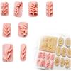JVHLOV Taglierine in argilla polimerica - Mini stampi per orecchini fai-da-te, 8 forme a foglia, strumenti per gioielli fatti a mano, Fimo, resina, fondente