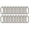 Fdit 20 Pz Fibbia a Molla Ovale 23mm Moschettoni in Lega Clip per Borse Borse Portachiavi Cinturino Moschettone Ovale Clip a Scatto Fibbie a Molla Ovale (Grigio)