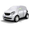 RASHION Mezza Copertura per Auto Compatibile con Smart Fortwo 2006-2025, Impermeabile Telo Copriauto per Auto Telone Contro Sole Neve Argento
