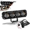 BIUGERCN Faretti LED per Moto Bianco/Giallo Lampada Faro 60W 2500Lm Kit Luce di Guida 22mm Manubrio Universale per CRF XR EXC XC TE FE KLX PW 50cc 80cc 110cc 125cc 150cc 250cc