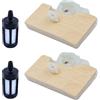 Adefol Kit Filtro Aria per STIHL 029 MS290 MS310 MS390 Motosega, ADEFOL 2 Filtri dell'aria e 2 Filtri del Combustibile Accessorio Motosega Pezzi di Ricambio Filtro ad Alta Densità