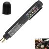 Xatgiouy Tester Liquido Freni, Tester Olio Freni Universale con 5 LED Indicatore, Penna per Controllo DOT3 DOT4 DOT5, Rilevatore Contenuto Acqua, Strumento Portatile per Auto Moto Veicoli Officine Meccanici