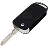 Create Idea 1 Pulsante Pieghevole Shell Fob Con Chiave Non Tagliata Vuota Compatibile Con Benz Mercedes E/S/SL/W124/R129 Telecomando Caso Accessori Di Ricambio Nero