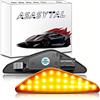 Asasytal Indicatori di Direzione Laterali LED, Sequenziali Luci di Segnale Lente Affumicata Ambra Luminoso, Canbus CE E9 Compatibile con X3 F25 X5 E70 X6 E71/E72 63137171008, 2 Lampade