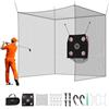 VEVOR Gabbia da Battuta Pop-Up di Golf da 3050 x 3050 x 3050 mm, con Poliestere senza Nodi a 3 Strati, Bersaglio da Golf e Bersaglio da Baseball a 9 Fori, per Interni ed Esterni, Cortile