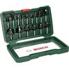 Bosch Set Da 15 Pezzi Di Frese In Metallo Duro, Per Legno, 45 X 40 X 25 Cm, Verde