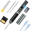 diymore DC 5-20 V Portable Smart Soldering Iron LED Digital Display with Adjustable Parameters Type-C Interface Constant Temperature Soldering Station Soldering Pen for Household Repair