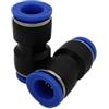 CNCTEC Connettore per tubo pneumatico IQS da 4 a 16 mm (2, connettori dritti - Ø 14 mm)