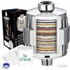 Buenotec 36 Stadi Filtro per Doccia - Filtro Anticalcare Doccia con 2 Cartuccia di Ricambio, Filtro Acqua Doccia pour Rimuove i Metalli Pesanti di Calcare e Cloro e Altri Depositi in Acqua Dura