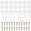 RPHONGHONG Set di 120 tasselli per cerniere in plastica, M4 x 10 mm, inserti per cerniere con viti, per mobili, cerniere di espansione, tasselli in plastica per riparare, fissare, cerniere della porta, armadio