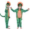 Sincere Party Costume da dinosauro per bambini, costume da T-Rex e triceratopo con statue di dinosauri per travestimenti quotidiani, Halloween, feste di compleanno a tema