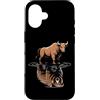 Stock Market Bull Trader Investing Wall Custodia per iPhone 16 Bull Bear Reflection Mercato azionario Trader