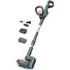 Gardena Spazzola Multifunzione A Batteria AquaBrush Patio 03/18V P4A Set Pronto All'Uso: Esterno, Comando con un solo tocco, Pulizia del cortile, Profilo della spazzola, Senza fili (14841-20)
