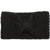 styleBREAKER Fascia donna in maglia grana di riso,Nero | Fascia con nodo, elastica, circ. 48-59 cm, larghezza 12 cm, altezza nodo 5,5 cm, fascia 22 cm.