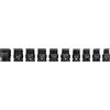 YATO Bussole a percussione corte YATO YT-1025 Bussole da 1/2" 10 pezzi.
