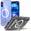 Spigen Cover per iPhone 16, Ultra Hybrid S MagFit, Compatibile con MagSafe - Clear White