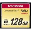 Transcend Scheda CompactFlash 1000 da 128 GB, fino a 160/120 MB/s, supporta la modalità Ultra DMA 7 ad alta velocità, ideale per video Full HD, 3D e 4K UHDTV - TS128GCF1000