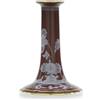 GINORI 1735 CANDELABRO IN PORCELLANA, ORIENTE ITALIANO CASTAGNA